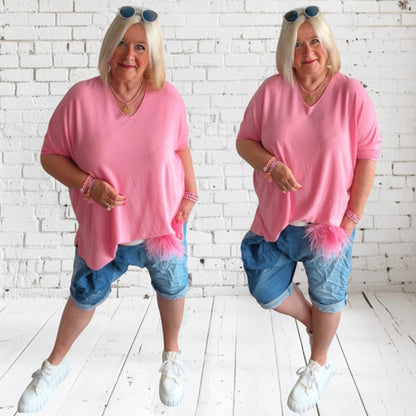 Jeans Baggy Bermuda "WRAP" (lieferbar ab 29.05.)