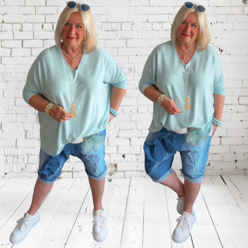 Jeans Baggy Bermuda "WRAP" (lieferbar ab 29.05.)