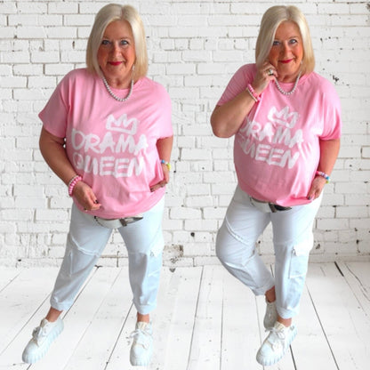 T-Shirt "DRAMA QUEEN" 👑, candy rosa