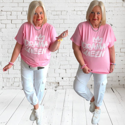 T-Shirt "DRAMA QUEEN" 👑, candy rosa