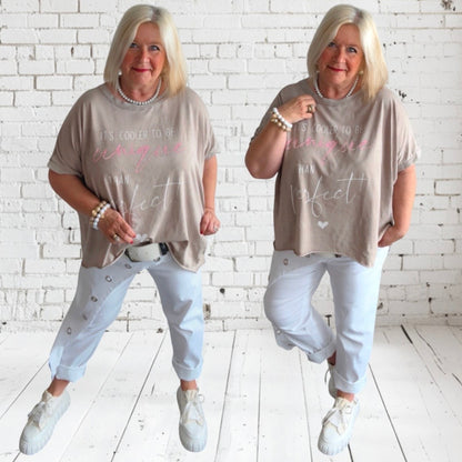 Jogg Pant "THROW" mit Schürze und Ösen