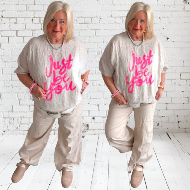 Hose "WIDE LEG" mit Cargo-Taschen, in 4 Farben