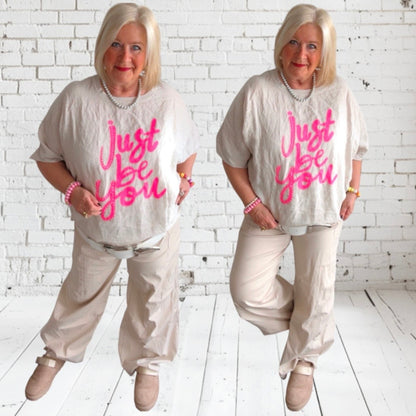 Hose "WIDE LEG" mit Cargo-Taschen, in 4 Farben