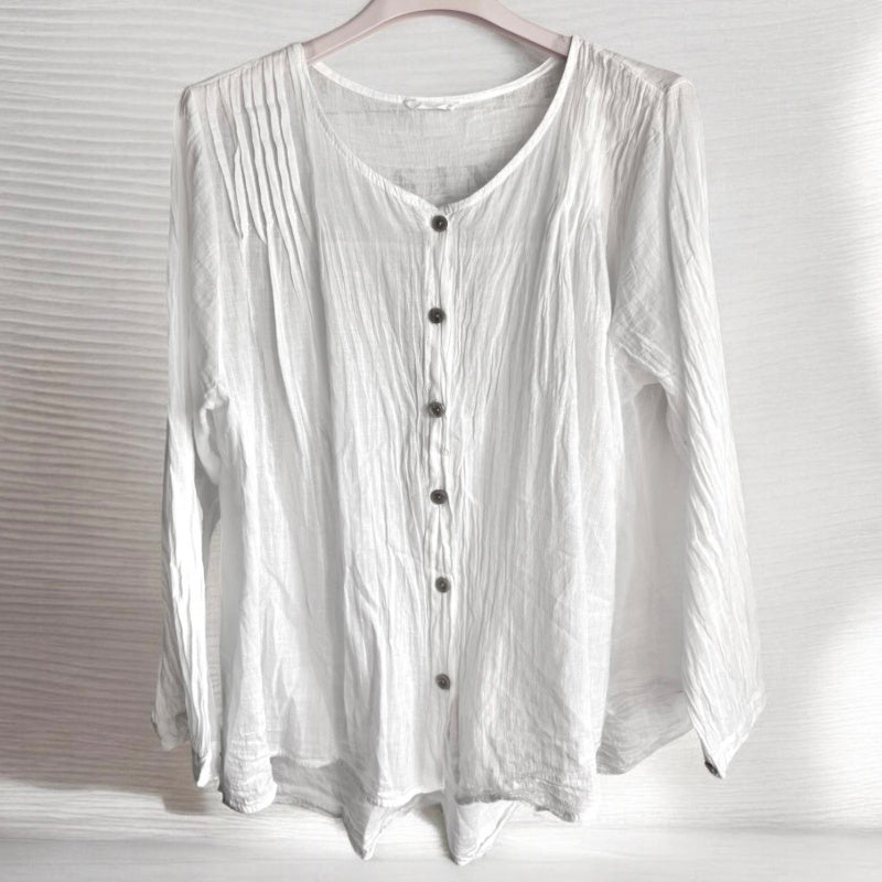 Leichte Bluse "YASHEM", weiß