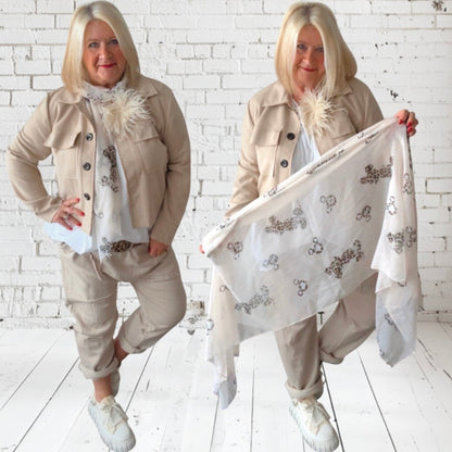 Viskose Schal "LEO MICKEY", in 4 Farben