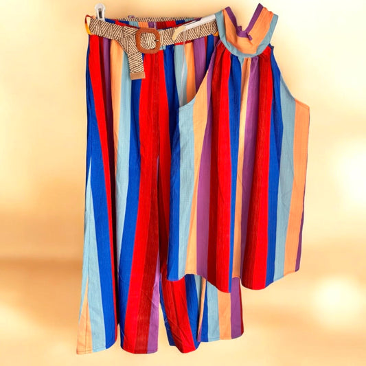 2-Teiler "CALIFORNIA SUN", rot/lila/blau