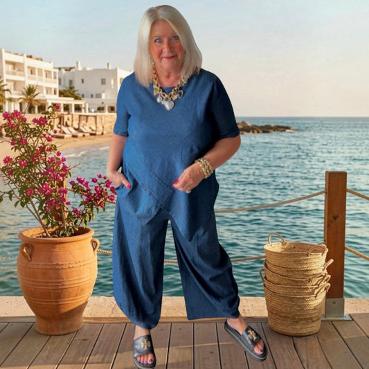 SUN SUN Hose "BOTTLE", Jeans Optik