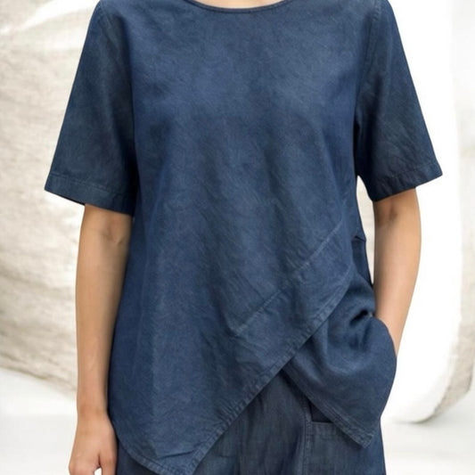SUN SUN Shirt "TRIANGLE", Jeans Optik