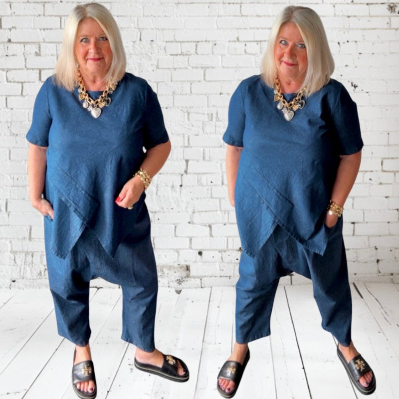 SUN SUN Harems Hose, Jeans Optik