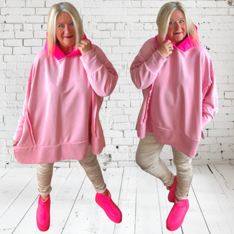 Hoodie "PINK HOOD", in 3 Farben