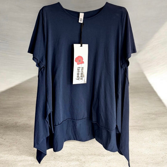 WENDY TRENDY T-Shirt "JUST BLUE", marine