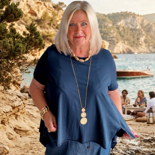 WENDY TRENDY T-Shirt "JUST BLUE", marine