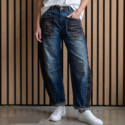 SEXY WOMAN Jeans "TWO TONE" mit Barrel-Bein