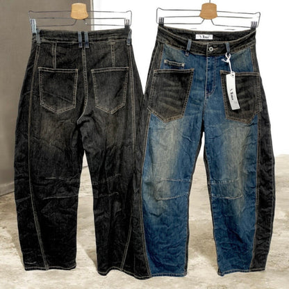 SEXY WOMAN Jeans "TWO TONE" mit Barrel-Bein