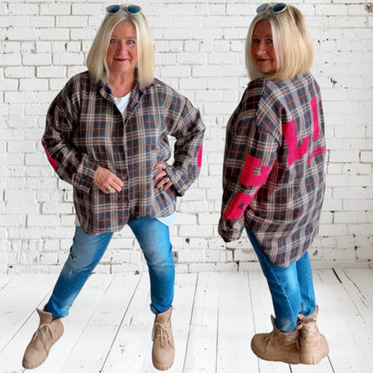 Flanellhemd "MORNING BREW", schwarz-kariert