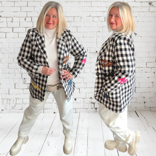 Exklusiv Woll Blazer "VICHY"