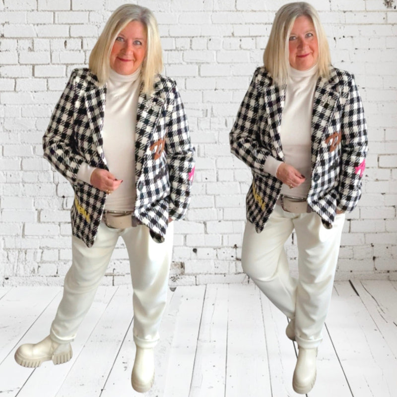 Exklusiv Woll Blazer "VICHY"