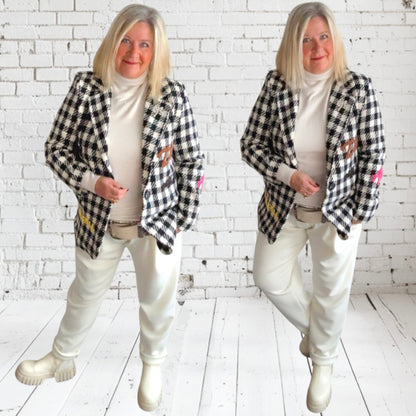 Exklusiv Woll Blazer "VICHY"