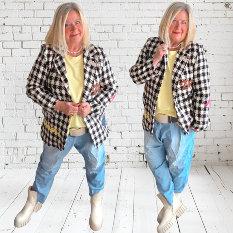 Exklusiv Woll Blazer "VICHY"