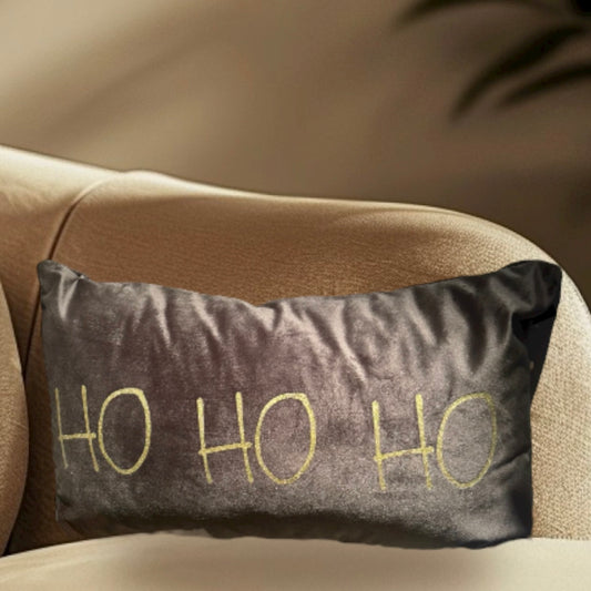 Velours Kissen "HO HO HO"