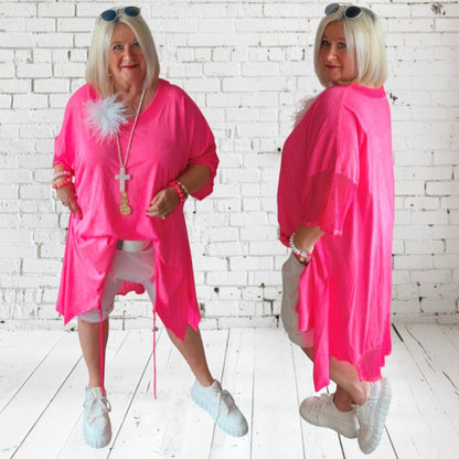 Tunika "SUMMER GLAM", neonpink