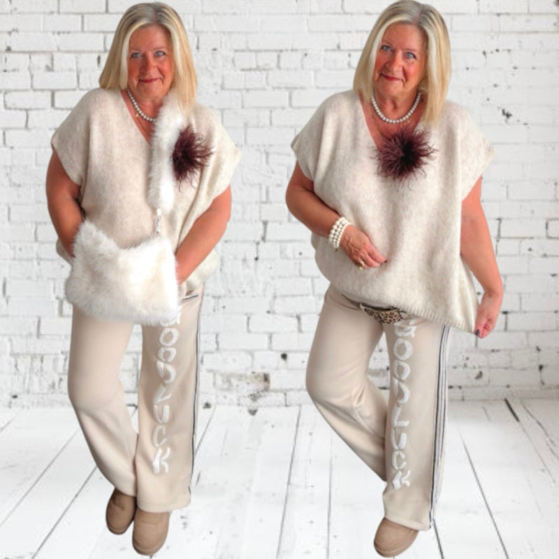 Pullunder V-Neck "TACY", in 3 Farben (Pullover ohne Arm)