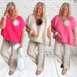 Pullunder V-Neck "TACY", in 3 Farben (Pullover ohne Arm)