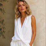 Leinen Bluse "COLETTE", weiß