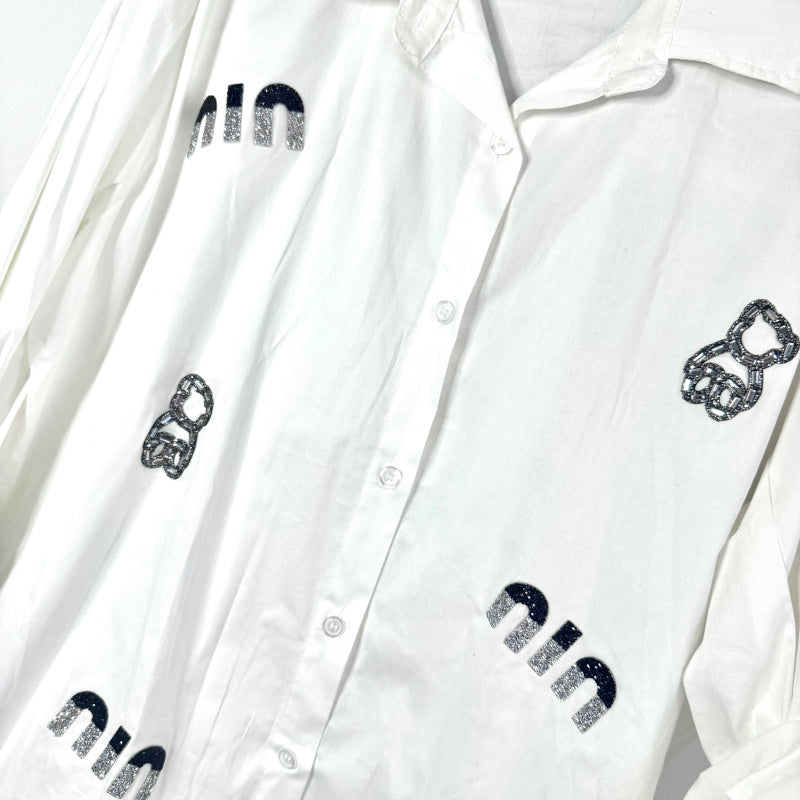 Popeline Bluse "APART" in 2 Farben