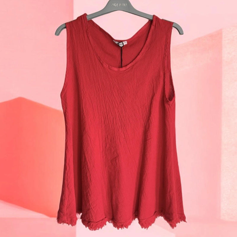 Leinen Top "BELL-SHAPED"