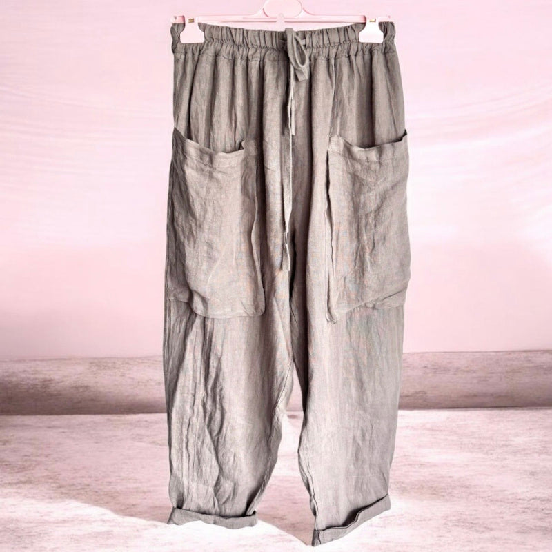 Leinen Hose "BIG POCKETS"