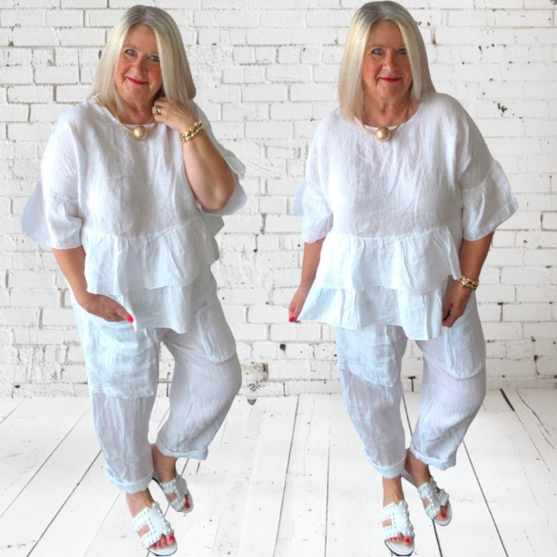 Leinen Hose "BIG POCKETS"