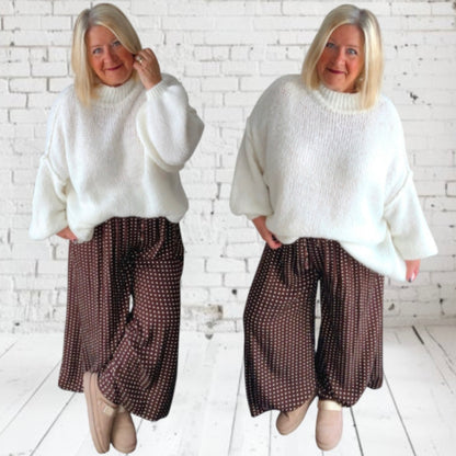 Viskose Marlene Hose "POLKA DOTS"