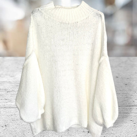 Strickpullover "COZY", offwhite