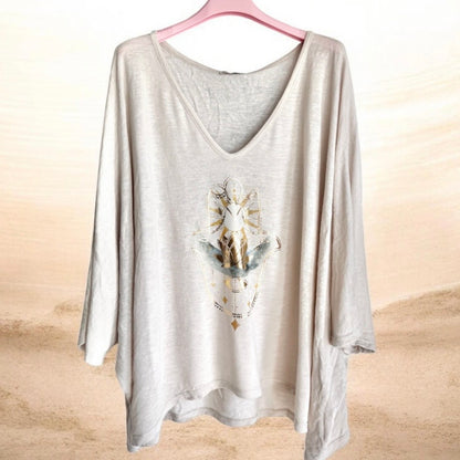 leichter Strickpulli "SOULMATE", beige