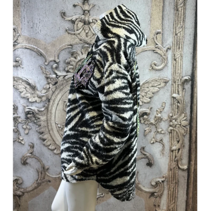 ROSE Teddy Jacke "ANGEL" mit Kapuze und Strass