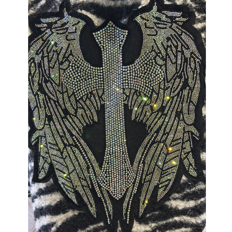 ROSE Teddy Jacke "ANGEL" mit Kapuze und Strass