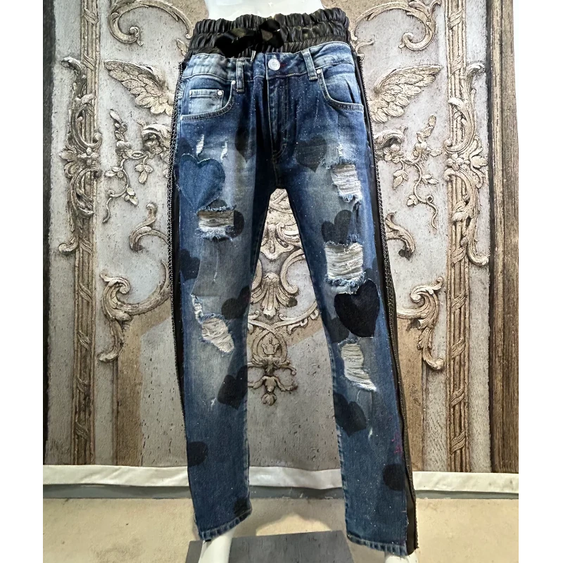 ROSE Jeans "HEARTS" mit Kettendetails