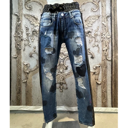 ROSE Jeans "HEARTS" mit Kettendetails