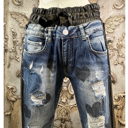 ROSE Jeans "HEARTS" mit Kettendetails