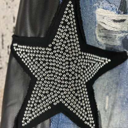 ROSE Jeans "STARS" mit Nieten und Ketten