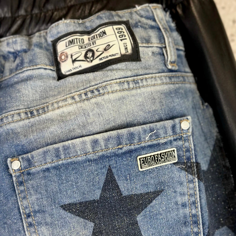 ROSE Jeans "STARS" mit Nieten und Ketten