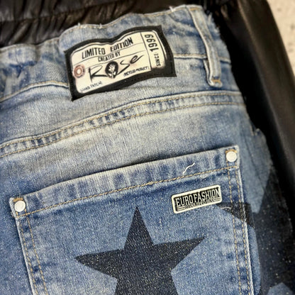 ROSE Jeans "STARS" mit Nieten und Ketten