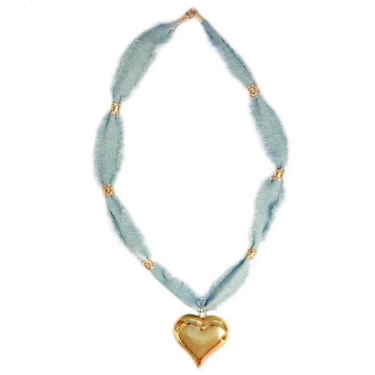 Kette Denim Herz 1