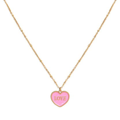 Kette Pink Heart 1