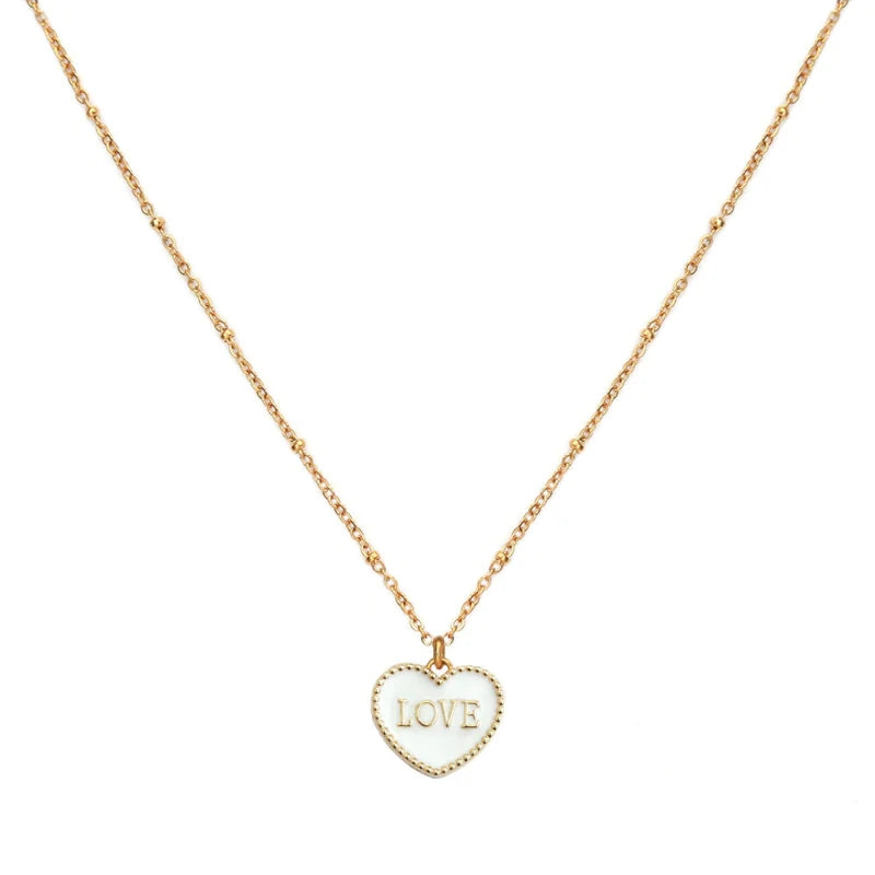 Kette White Heart