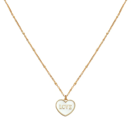 Kette White Heart