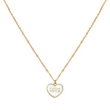 Kette White Heart