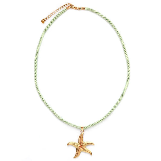 LOVE IBIZA Statement Halskette "STARFISH", mint