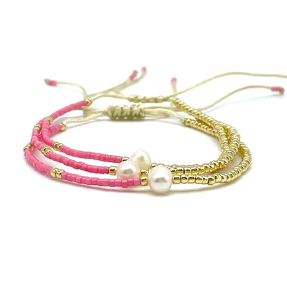 PARSLEY&PEPPER Armband "LA PERLA", light pink